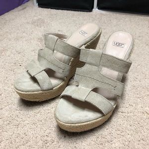 UGG Tawnie espadrille tan size 6